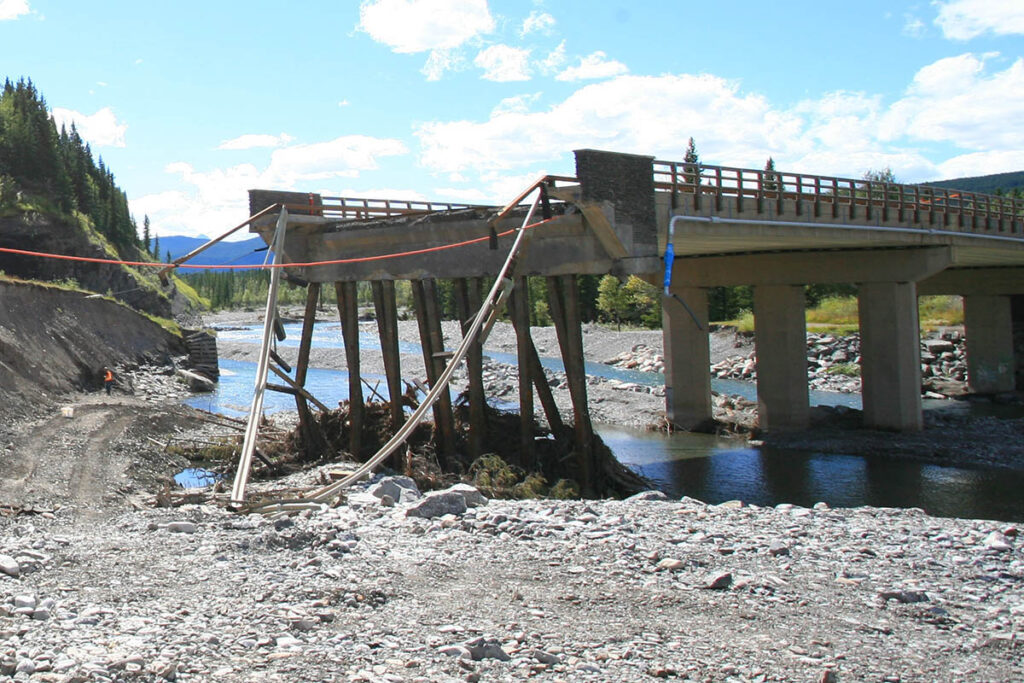 Many bridges were washed out by flooding in 2013.