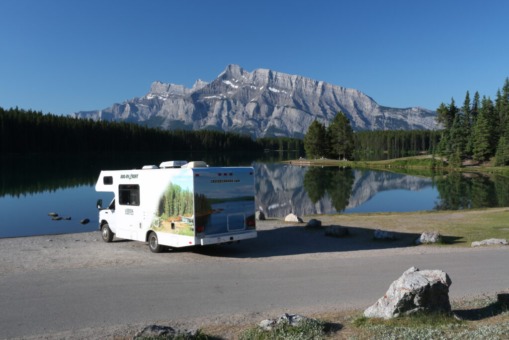 Exploring the Canadian Rockies in an RV is popular.
