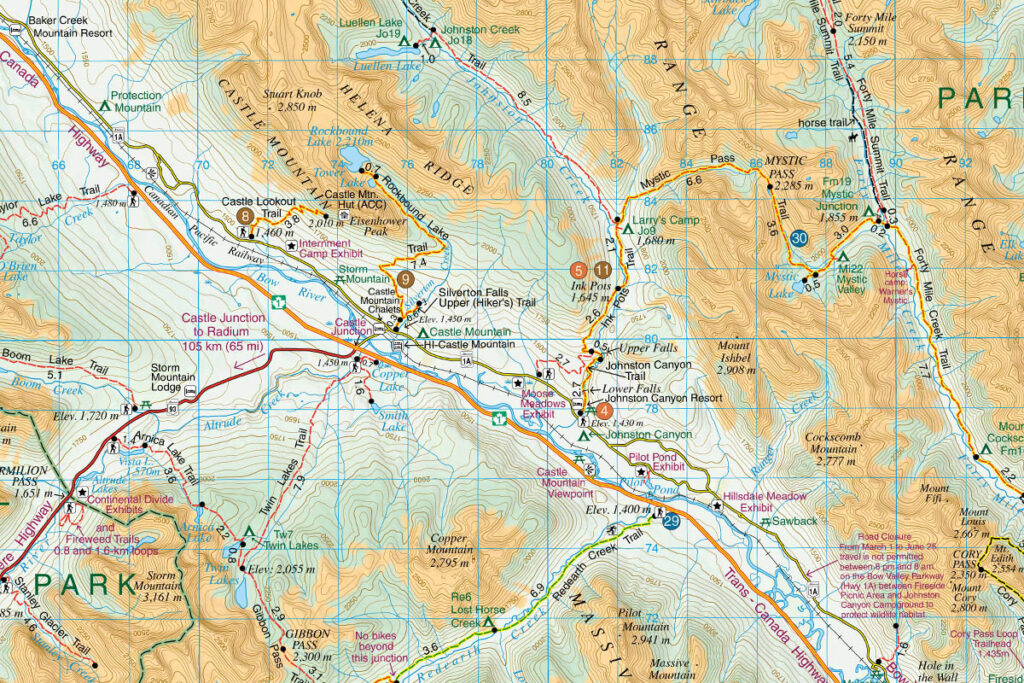 Detail of a Gem Trek Map.