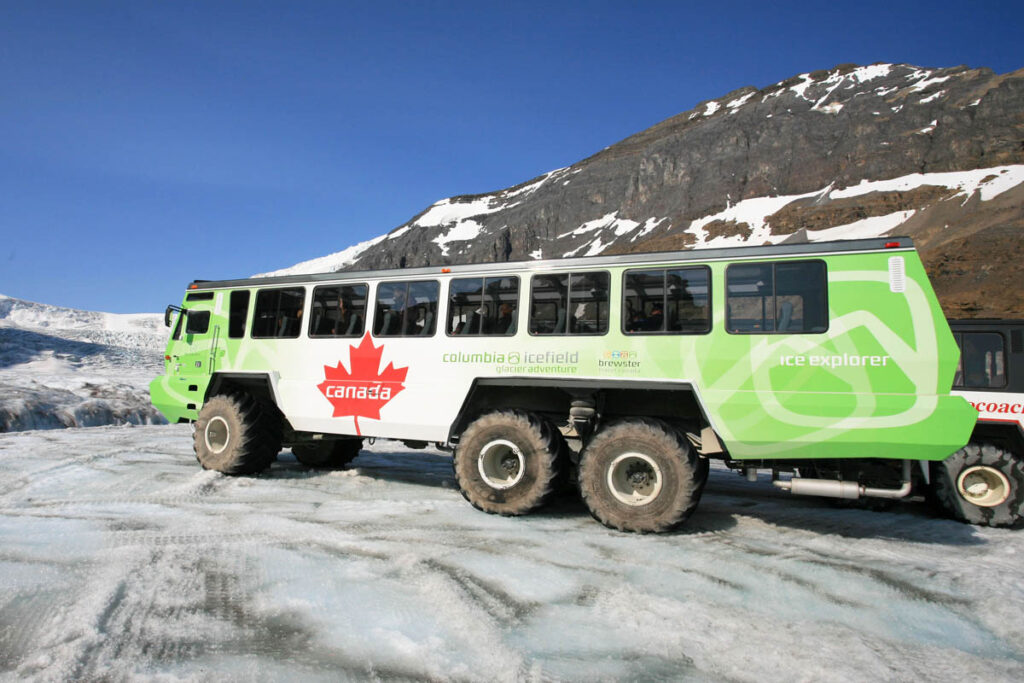 Ice Explorer on the Columbia Icefield.