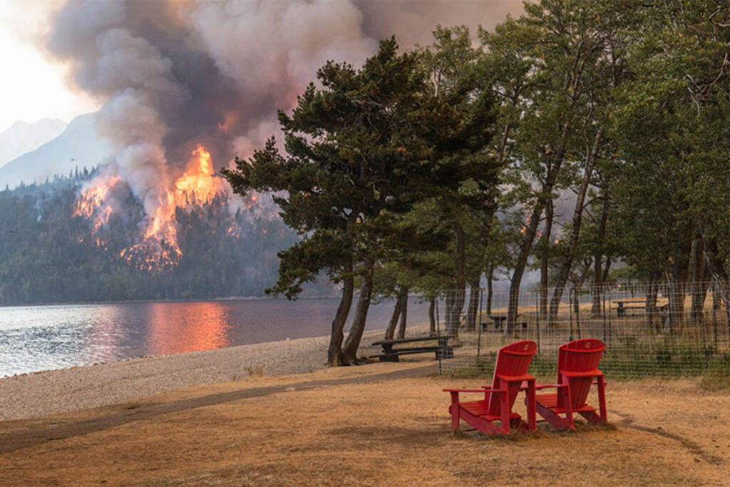 Kenow wildfire, Waterton Lakes
