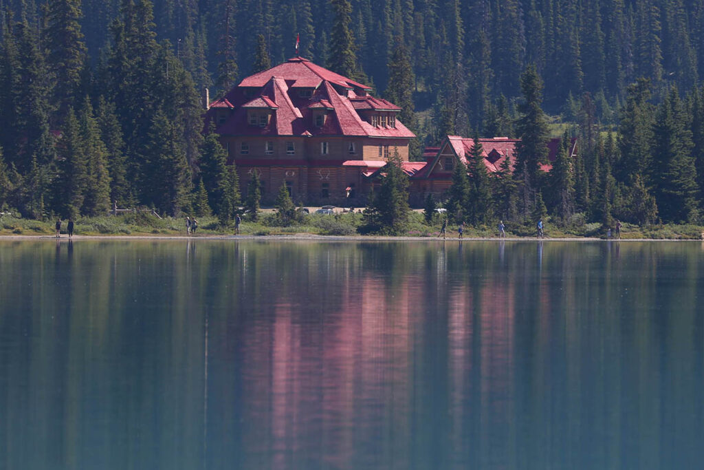 Lodge at Bow Lake.