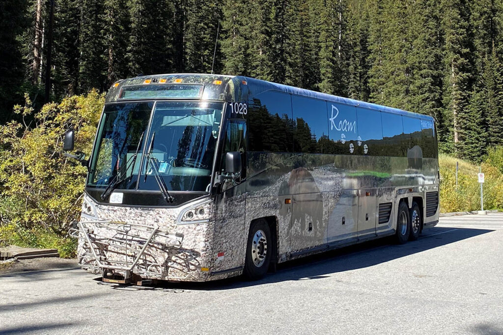 ROAM buses are the best way to reach Lake Louise and Moraine Lake from Banff.