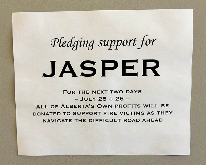 What if I am booked to go to Jasper? Wildfire Information